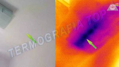 Ricerca delle infitrazioni d'acqua con la termografia